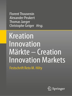 cover image of Kreation Innovation Märkte--Creation Innovation Markets
